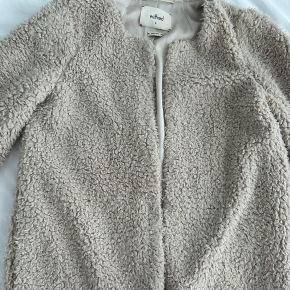 Aritzia Wilfred Sherpa Coat - Picture 4 of 4